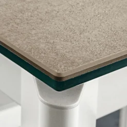 Viadurini Living Esstische-Laminam Esstisch mit Aluminiumstruktur Made in Italy - Bayern