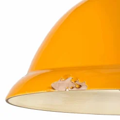 Ferroluce Pendelleuchten Vintage-Lampe im Industrial Design aus Keramik und Metall Ruth