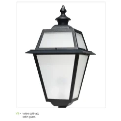 Viadurini Lighting Gartenlampion-Lampe im Vintage-Stil aus Aluminium und Glas, hergestellt in Italien – Vivian