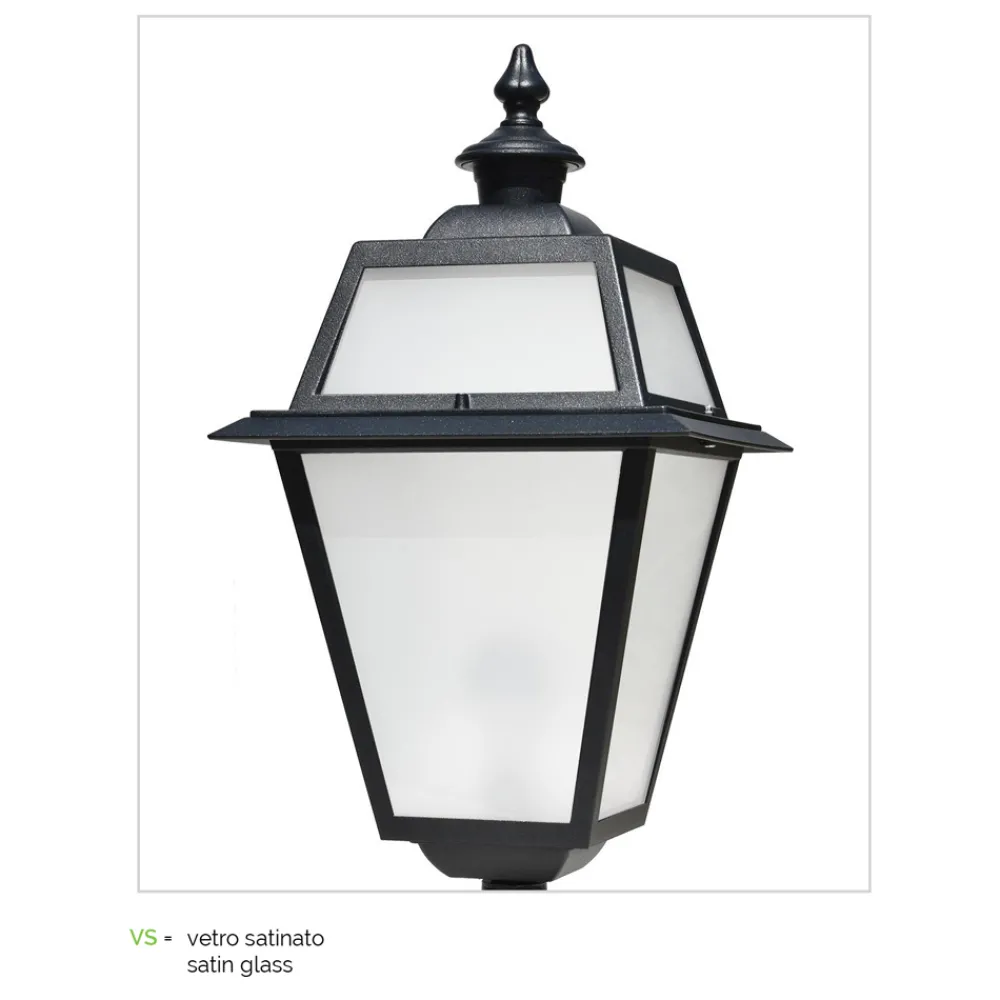 Viadurini Lighting Gartenlampion-Lampe im Vintage-Stil aus Aluminium und Glas, hergestellt in Italien – Vivian