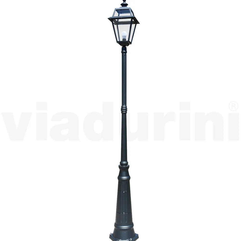 Viadurini Lighting Gartenlampion-Lampe im Vintage-Stil aus Aluminium und Glas, hergestellt in Italien – Vivian