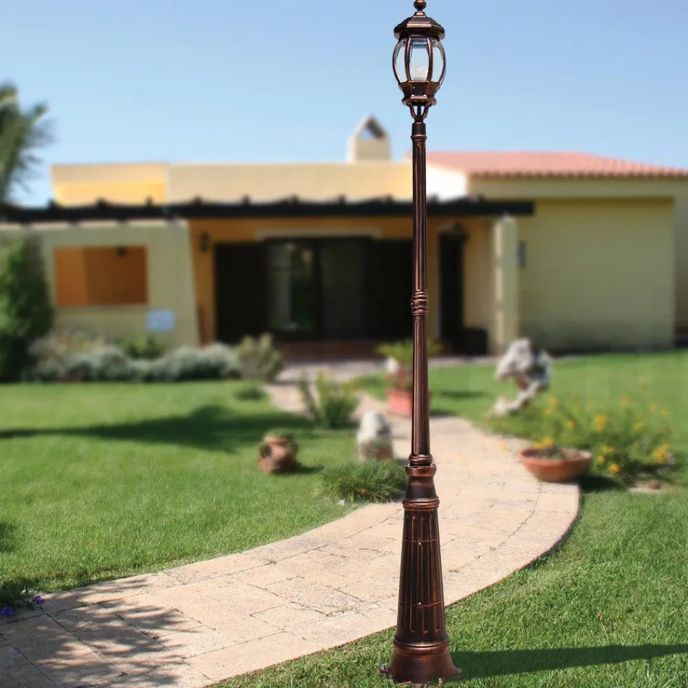 Viadurini Lighting Gartenlampion-Lampe im Vintage-Stil aus Aluminiumdruckguss, hergestellt in Italien – Leona