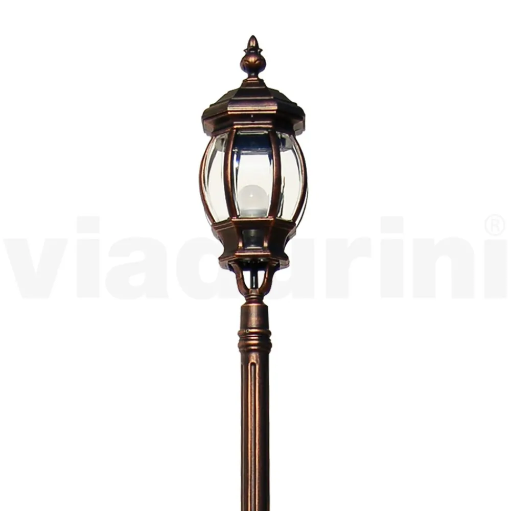 Viadurini Lighting Gartenlampion-Lampe im Vintage-Stil aus Aluminiumdruckguss, hergestellt in Italien – Leona