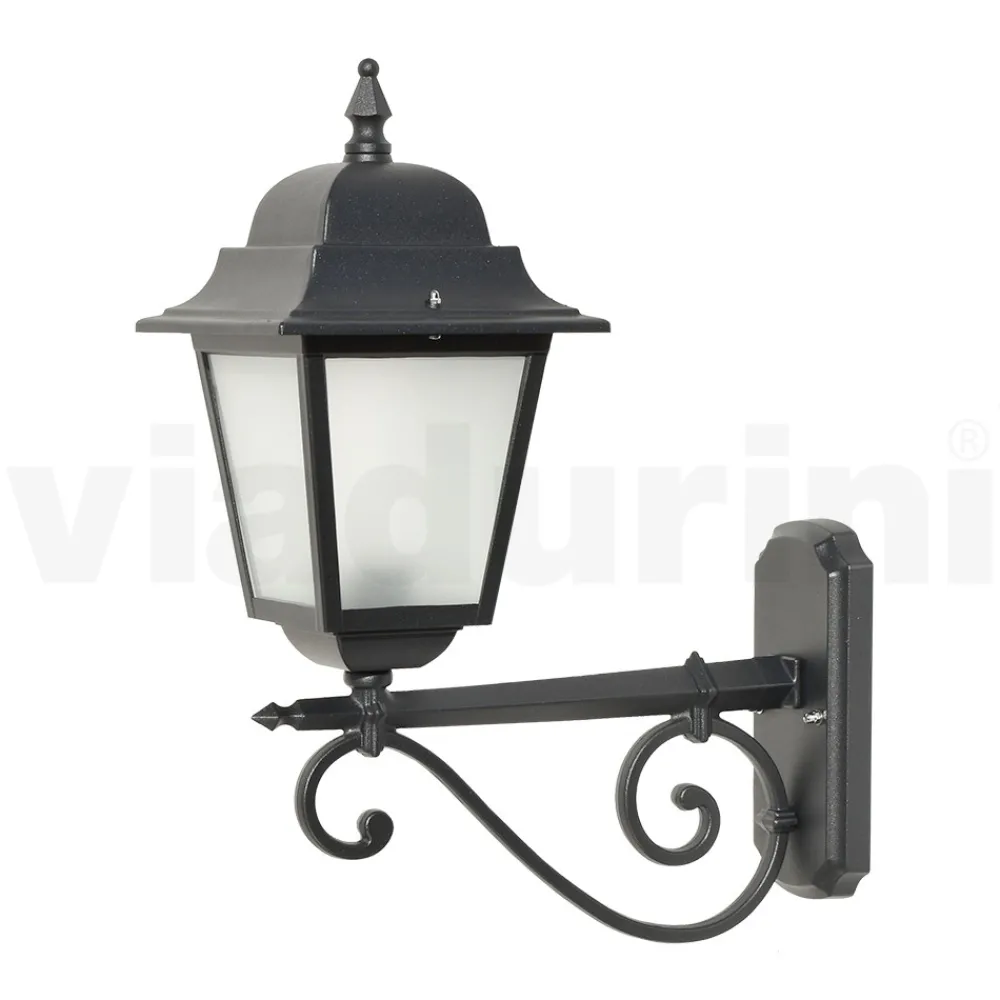 Viadurini Lighting Garten-Wandlampen-Lampe mit Struktur aus Aluminiumdruckguss und Glas Made in Italy - Scintilla