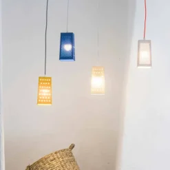 In-es.artdesign Designer Pendelleuchten-Laprene Lampe ausgesetzt Cacio & Pepe 2 farbig