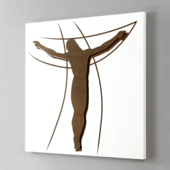 Viadurini Decor Religiöse Bilder-Lasergravierte Tafel mit Darstellung der Leidenschaft, hergestellt in Italien – Ersilia