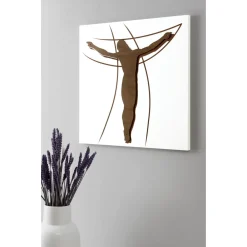 Viadurini Decor Religiöse Bilder-Lasergravierte Tafel mit Darstellung der Leidenschaft, hergestellt in Italien – Ersilia