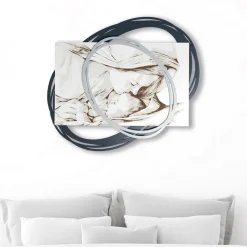 Viadurini Decor Religiöse Bilder-Lasergraviertes Bild mit Marias Kuss an Jesus, hergestellt in Italien – Sylvie