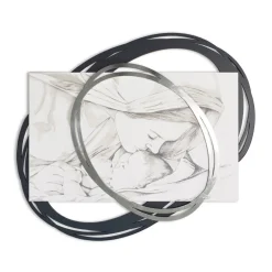 Viadurini Decor Religiöse Bilder-Lasergraviertes Bild mit Marias Kuss an Jesus, hergestellt in Italien – Sylvie