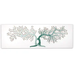 Viadurini Decor Blumen Bilder-Lasergraviertes Bild mit 2 ineinander verschlungenen Bäumen, hergestellt in Italien – Deide