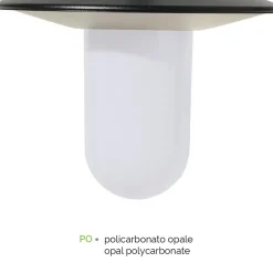 Viadurini Lighting Gartenlampion-Laternenpfahl 2 Lichter im Vintage-Stil aus grauem Aluminium, hergestellt in Italien – Belen