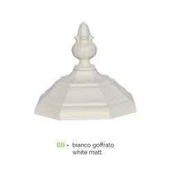 Viadurini Lighting Gartenlampion-Laternenpfahl mit 2 Lichtern im Vintage-Stil aus weißem Aluminium, hergestellt in Italien – Dodo