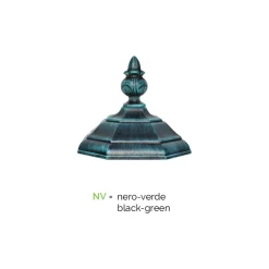 Viadurini Lighting Gartenlampion-Laternenpfahl mit 3 Lichtern im Vintage-Stil aus Aluminium, hergestellt in Italien – Leona