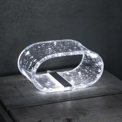 Viadurini Lighting Moderne Tischlampen-LED Acryl Kristall Tischlampe Gold, Silber, Kupferblatt - Gnassi