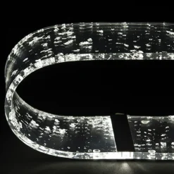 Viadurini Lighting Moderne Tischlampen-LED Acryl Kristall Tischlampe Gold, Silber, Kupferblatt - Gnassi