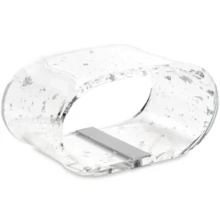 Viadurini Lighting Moderne Tischlampen-LED Acryl Kristall Tischlampe Gold, Silber, Kupferblatt - Gnassi