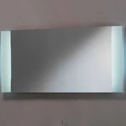 Viadurini Bathroom Badspiegel-LED Design Spiegel mit satinierten Glaskanten Sam