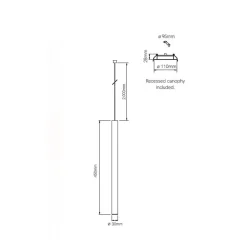 Viadurini Lighting Moderne Pendelleuchten-LED Einbau-Pendelleuchte aus weißem oder schwarzem Aluminium - Rebolla