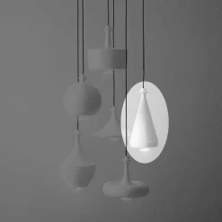 Aldo Bernardi Moderne Pendelleuchten-LED Hängeleuchte aus Keramik im Design – Lustrini L2