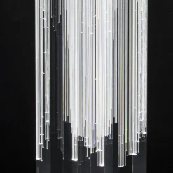 Viadurini Lighting Moderne Stehlampen-Led Kristall Stehlampe Satin Acryl Design Triptychon - Crystol