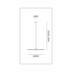 Il Fanale Designer Pendelleuchten-LED Pendelleuchte aus plissiertem Naturmessing - Pliè von