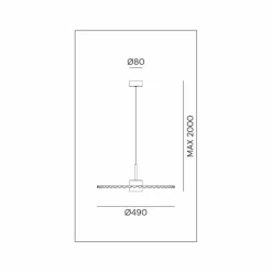 Il Fanale Designer Pendelleuchten-LED Pendelleuchte aus plissiertem Naturmessing - Pliè von