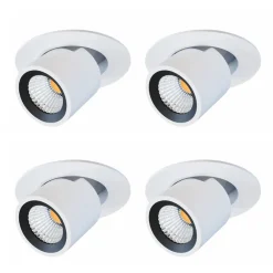 Viadurini Lighting Moderne Deckenleuchten-Led Projektor Verstellbare Deckenleuchte aus Aluminium 4 Stück - Etruskisch