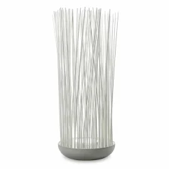 Viadurini Lighting Design Beleuchtung-LED Stehleuchte aus grauem Technopolymer und weißen PVC-Stäben - Touch