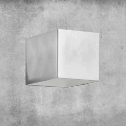 Aldo Bernardi Moderne Wandleuchten-Led Wandleuchte aus Messing und Gips - Cubetto