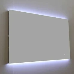 Viadurini Bathroom Badspiegel-LED-beleuchteter Wandspiegel, Stahlrahmen Made in Italy - Tundra