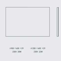 Viadurini Bathroom Badspiegel-LED-beleuchteter Wandspiegel, Stahlrahmen Made in Italy - Tundra