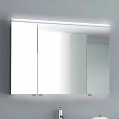 Viadurini Bathroom Badspiegel-LED-Beleuchtungsspiegel mit 3 Türen, modernes Design, Carol