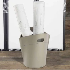 Viadurini Leather Kaminholzständer Aus Leder Und Kunstleder-Leder Brennholzhalter mit Gummirädern Spinoza Made in Italy