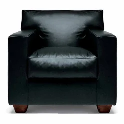 Viadurini Living Moderne Sessel-Ledersessel mit Nussbaumfüßen Made in Italy - Alessandria