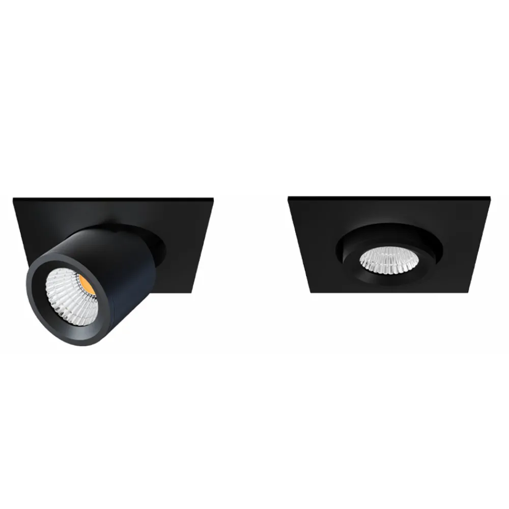 Viadurini Lighting Moderne Deckenleuchten-LED-Projektor-Deckenlampe aus weißem oder schwarzem Aluminium 4 Stück - Etruskisch