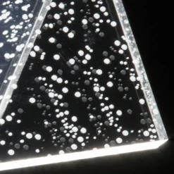 Viadurini Lighting Moderne Tischlampen-LED-Stehlampe, Acrylkristall-Laserdekoration – Possett