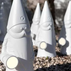 Viadurini Lighting Design Beleuchtung-LED-Stehlampe im Freien in weißem Technopolymer Modernes Design - Nano