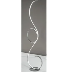 Viadurini Lighting Moderne Stehlampen-LED-Stehlampe mit Design-Klack lackierter Metallstruktur