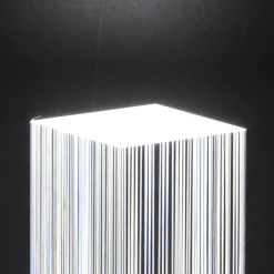 Viadurini Lighting Moderne Tischlampen-LED-Tischlampe in satiniertem Acryl-Kristall-Triptychon-Design - Crystol