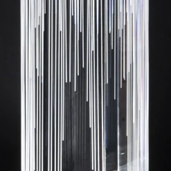 Viadurini Lighting Moderne Tischlampen-LED-Tischlampe in satiniertem Acryl-Kristall-Triptychon-Design - Crystol