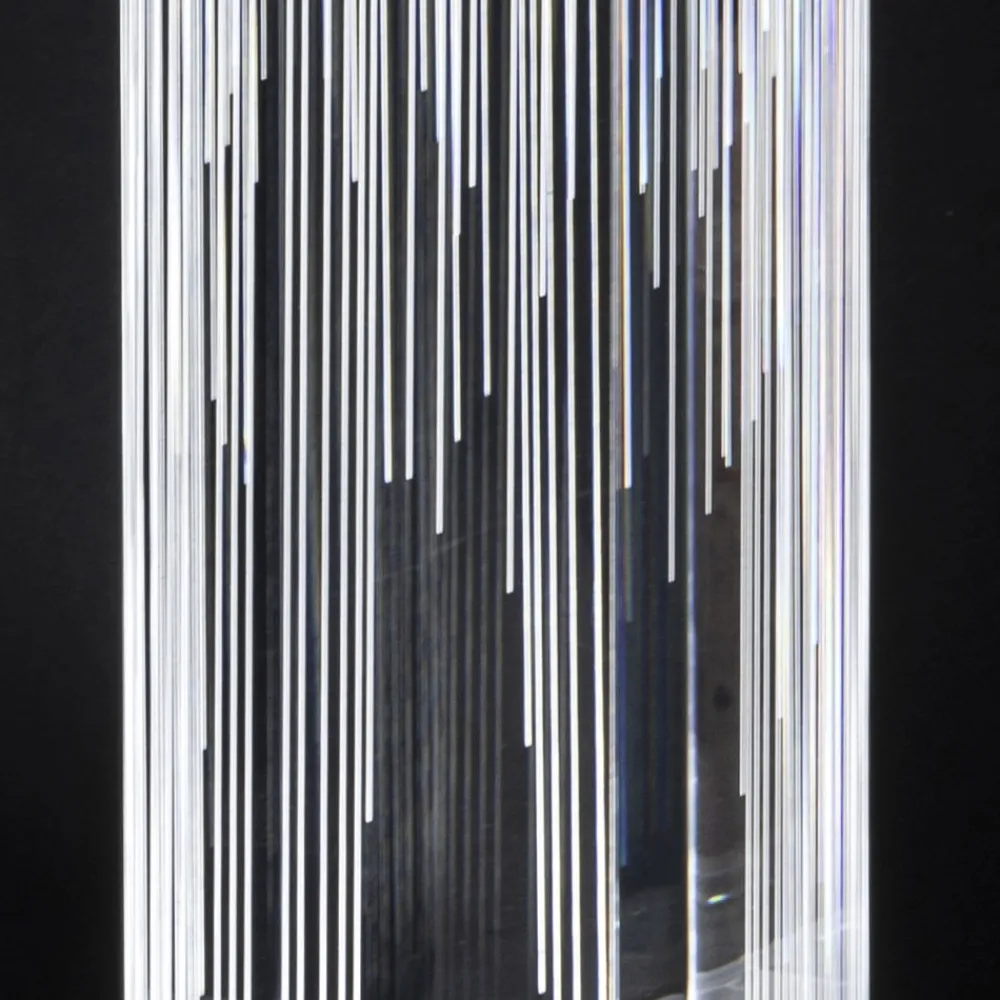 Viadurini Lighting Moderne Tischlampen-LED-Tischlampe in satiniertem Acryl-Kristall-Triptychon-Design - Crystol