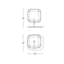 Viadurini Lighting Moderne Tischlampen-LED-Tischlampe mit Metallstruktur Made in Italy - Donatina