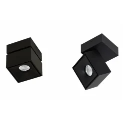 Viadurini Lighting Moderne Wandleuchten-LED-Wand- oder Deckenstrahler aus weißem oder schwarzem Aluminium - Vernon