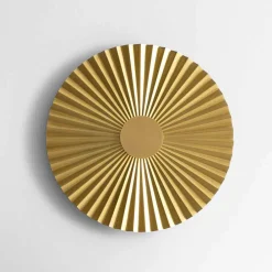 Il Fanale Design Wandleuchten-LED-Wandleuchte aus plissiertem Messing Made in Italy - Pliè von