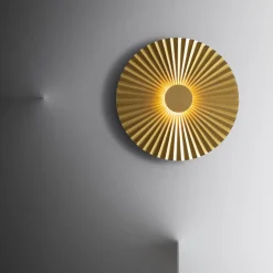 Il Fanale Design Wandleuchten-LED-Wandleuchte aus plissiertem Messing Made in Italy - Pliè von
