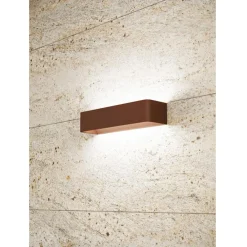Viadurini Lighting Moderne Wandleuchten-LED-Wandleuchte für den Innenbereich in Weiß, Schwarz oder Corten-Aluminium - Renella