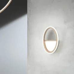 Viadurini Lighting Moderne Wandleuchten-LED-Wandleuchte mit weißer oder goldener Metallstruktur - Raissa