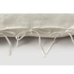 Viadurini Textile Kissenbezüge-Leichter Kissenbezug aus Kreide oder Retro-Leinen mit quadratischen Schnürsenkeln - Prisco