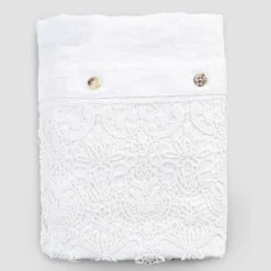 Viadurini Textile Bettbezüge-Leinen Doppelbettbezug mit Lace Drops Container Sack - Amadeus