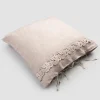 Viadurini Textile Kissenbezüge-Leinen Kissenbezug mit Armonia Spitze und Staub oder Rücken Schnürsenkel - Masone